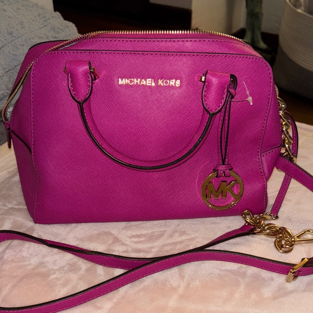 Michael Kors Fuchsia Satchel Bag